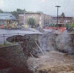 Sinkholes  on Photo Credit Above      The Small Town Of Brookston  Northwest Of