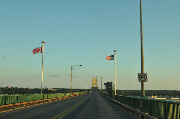 The International Bridge at Sault Ste. Marie. Canada's Governor General David Johnston grew up in Sault Ste. Marie, Ontario, the product of an "international marriage" between his Canadian dad and American mom, who themselves were raised on either side of this bridge. (PHOTO: Emily Bell, Flickr CC)