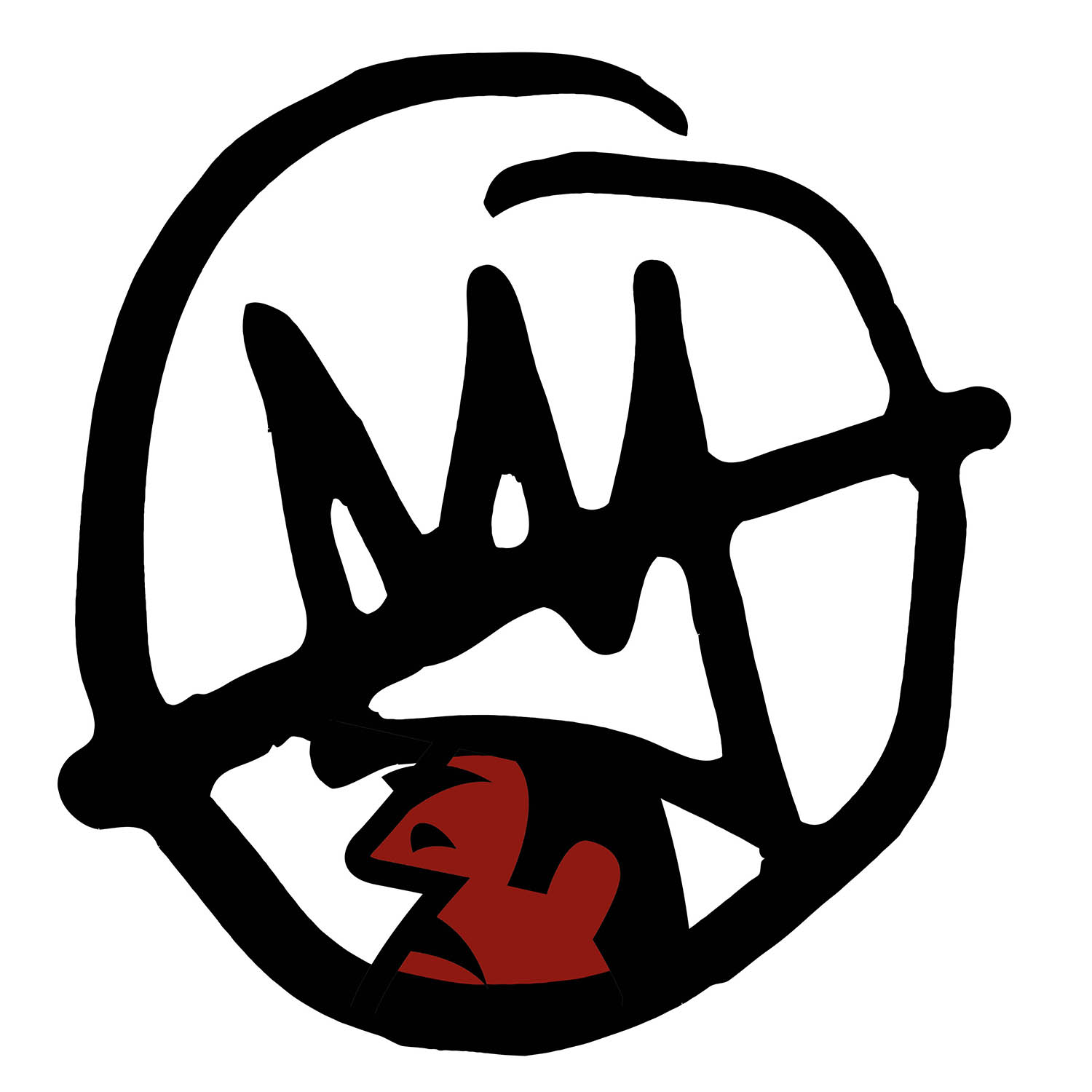 The logo for Surly's Doomtree brew, based on the brewery's logo and the rap crew's "No Kings" album art.