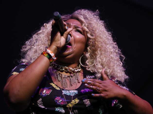 Lizzo's fierce delivery at the Soundset festival last May will come in handy again when she opens for Sleater-Kinney in February. / Jeff Wheeler, Star Tribune