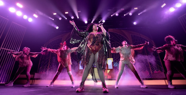 Lizzo and her dancers swept through the Armory on Wednesday. / Carlos Gonzalez, Star Tribune