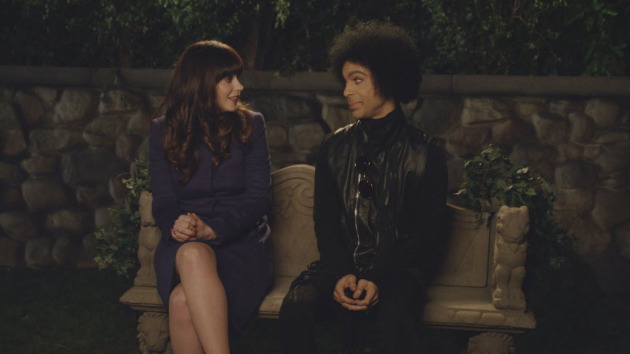Image result for zooey deschanel with prince and pancakes