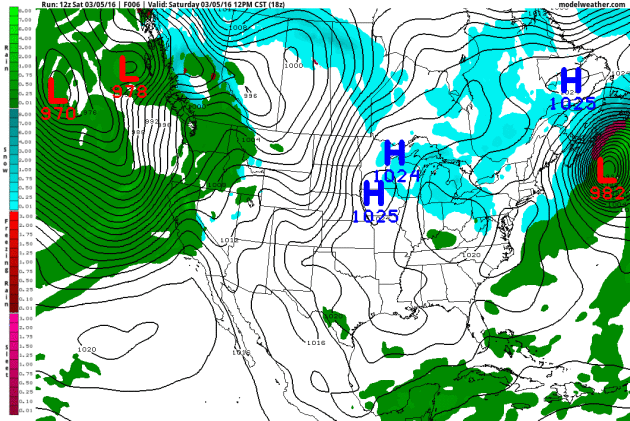 Maps Look Like Early April – Strong T-storms by Tuesday – 70F Possible Next Saturday?