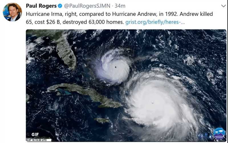 Catastrophic Category 5+ Hurricane Irma Heading Toward Florida
