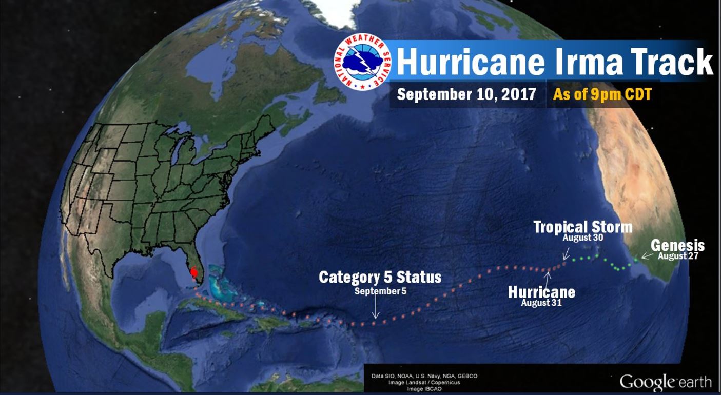 Weekend Thunderstorms – Lessons of Hurricane Irma