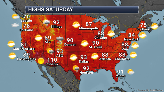 Hot Weather This Weekend Out West Saturday S National Weather